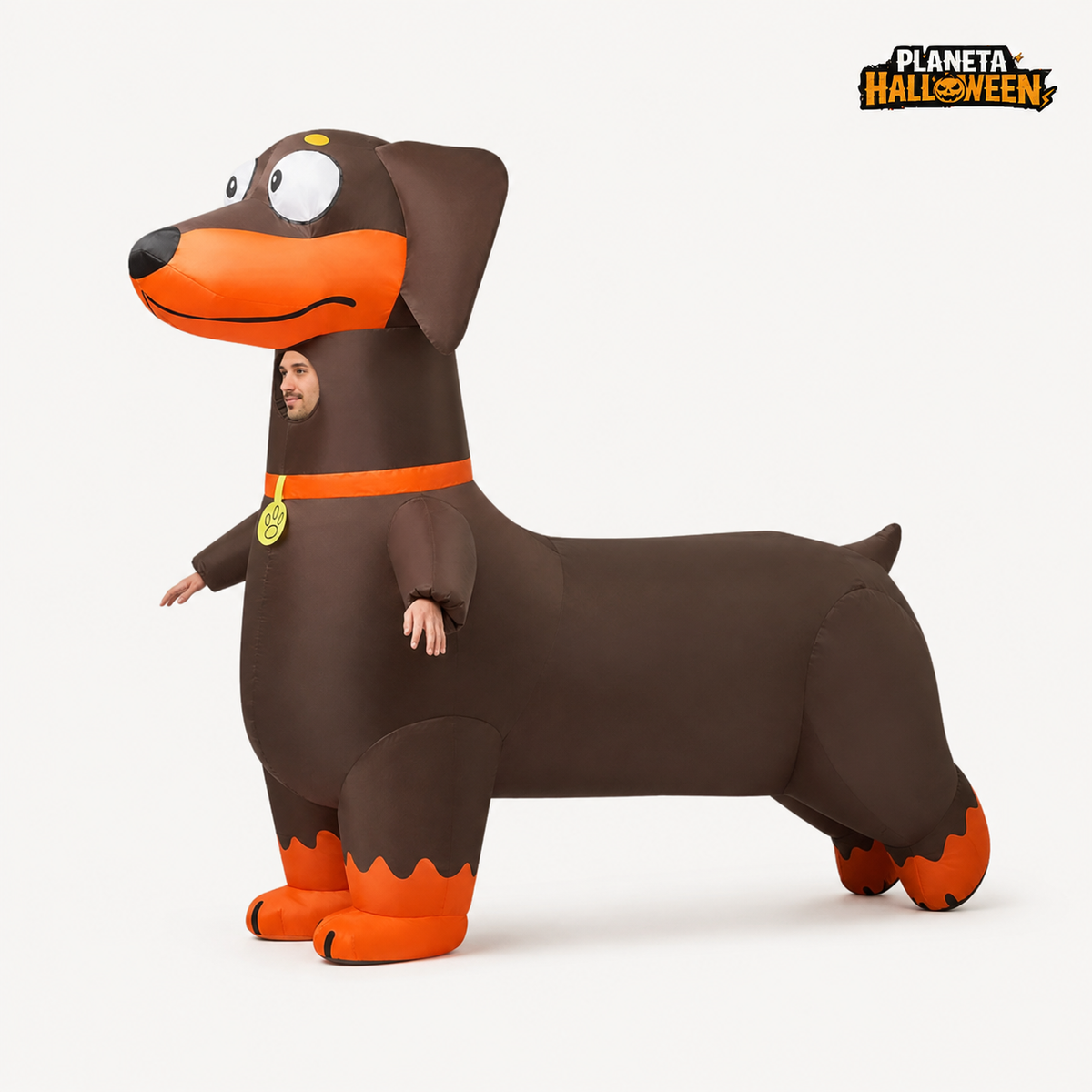 Disfraz Inflable Perro Salchicha